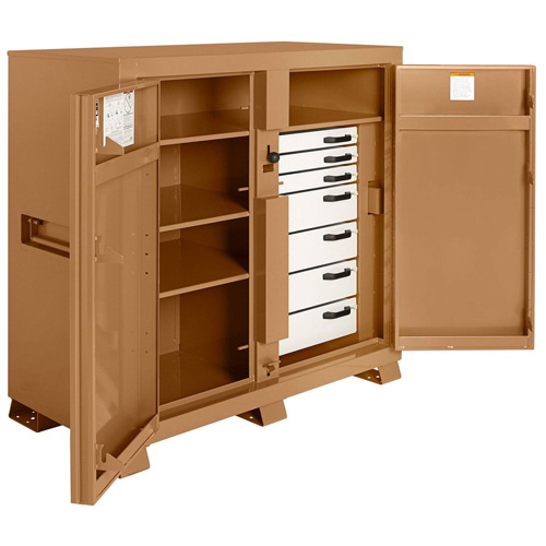 Armoire de chantier mod&egrave;le 112 avec cadenas, Acier, 54,9 pi³, Havane Superchem Industries