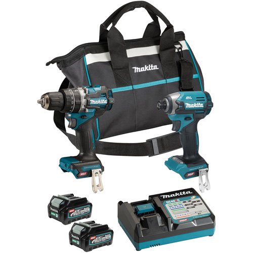 Ensemble doutils sans fil 40?Vmax XGT &agrave; moteur sans balais : visseuse &agrave; chocs et perceuse-visseuse &agrave; percussion, Lithium-ion, 40 V Superchem Industries