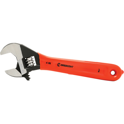 Adjustable Wrench, 4" L, 1/2" Max Width, Black Oxide Superchem Industries