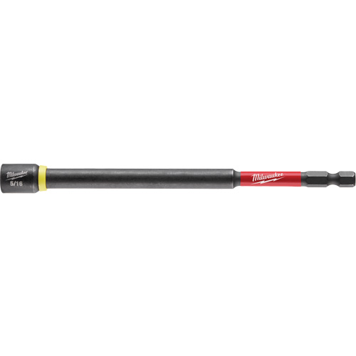 SHOCKWAVE Impact Duty Nut Driver, 5/16" Tip, 1/4" Drive, 6" L, Magnetic Superchem Industries
