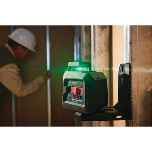 Laser &agrave; lignes crois&eacute;es 360° auto-nivelant &agrave; faisceau vert Superchem Industries