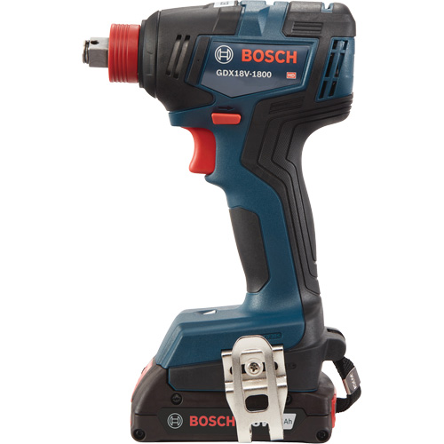 Ensemble visseuse/cl&eacute; &agrave; chocs 2-en-1 pour embouts et douilles, 1/2", 1800 lb-po Couple max., 18 V, Lithium-ion Superchem Industries