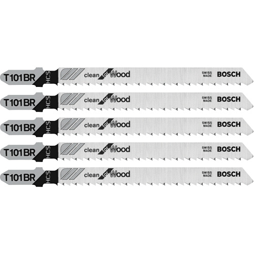 Basic Wood Jigsaw Blade, T-Shank, 4" L, 10 TPI Superchem Industries