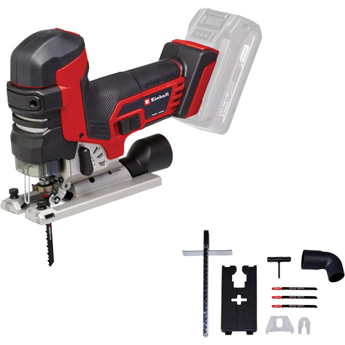 Scie sauteuse professionnelle &agrave; vitesse variable avec poign&eacute;e champignon sans fil (outil seulement), 18 V, Lithium-ion, 0-3500 coups/min, 1-1/32" Longueur de la course Superchem Industries