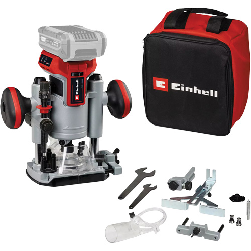 Professional Cordless Compact Router with Fixed Base & Plunge Base (Tool Only) Superchem Industries