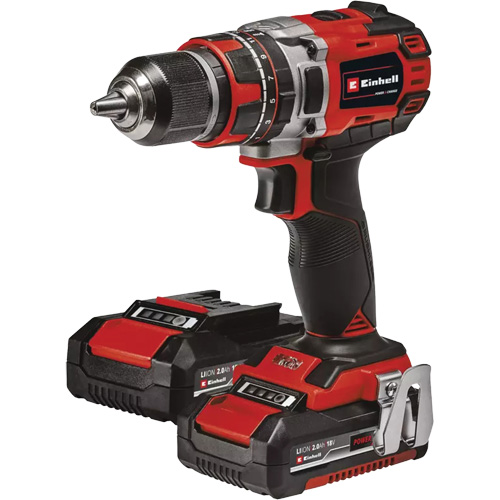 Professional Cordless Hammer Drill/Driver Kit, 1/2" Chuck, 18 V Superchem Industries