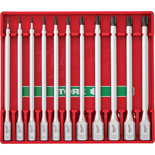 Long Bit Socket Set, Torx&reg;, 1/4"/3/8" Drive, 11 Pcs Superchem Industries