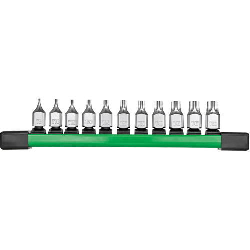 Low-Profile Bit Socket Set, Torx&reg;, 1/4" Drive, 11 Pcs Superchem Industries