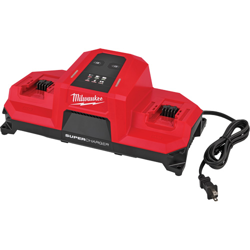 M18 Dual Bay Simultaneous Super Charger with 4 Point Mounting, 18 V, Lithium-Ion Superchem Industries