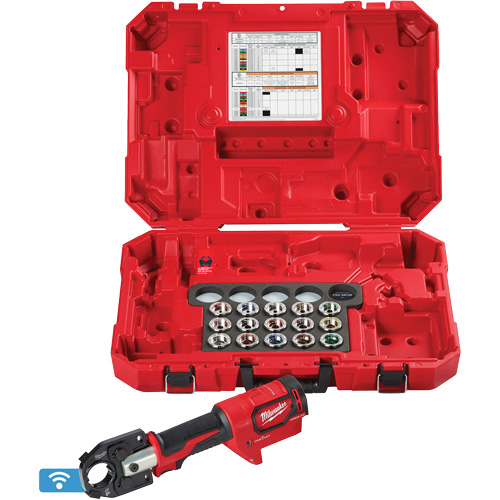 M18 FORCE LOGIC 600 MCM Crimper with #8 - 600 MCM Cu Dies Superchem Industries