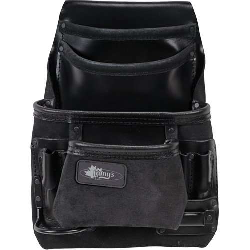 Sac robuste Phantom pour clous et outils, Cuir, 10 pochettes, Noir Superchem Industries