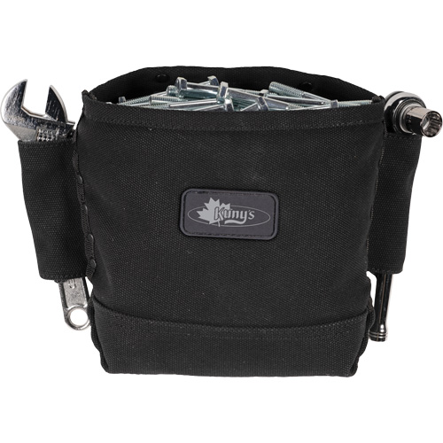 Phantom Collection Nut & Bolt Bag with 2 Sleeves, Canvas, 3 Pockets, Black Superchem Industries