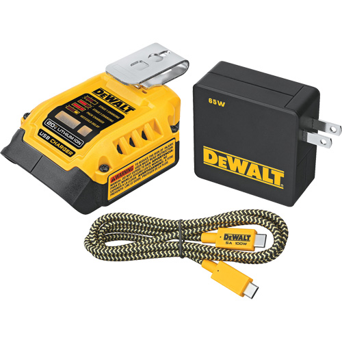 MAX*/FLEXVOLT &reg; 5 Amp USB Charging Kit, 20 V, Lithium-Ion Superchem Industries