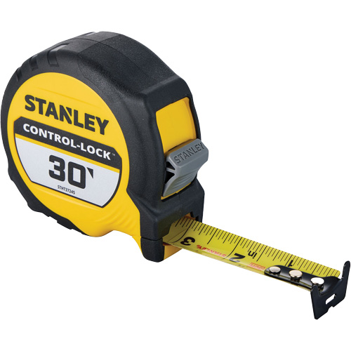 CONTROL-LOCK Tape Measure, 25 mm x 30', Imperial Graduations Superchem Industries