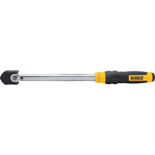 Micrometer Torque Wrench, Click, 3/8" Square Drive, 20 - 100 ft-lbs./27.11-135. 58 N.m Superchem Industries