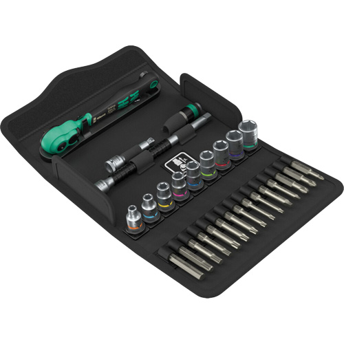 Jeu de cl&eacute; &agrave; cliquet SA 15 Zyklop Comfort avec levier dinversion, 28 Mcx, Prise de 1/4" Superchem Industries
