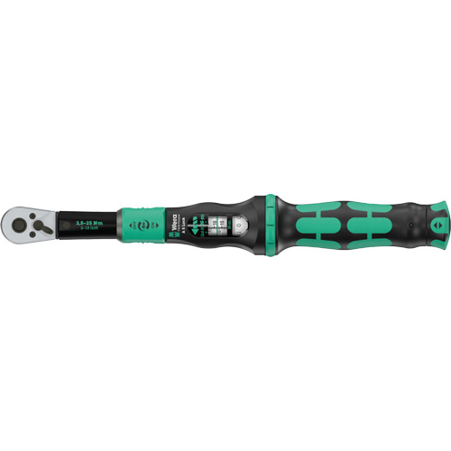 Adjustable Click-Torque Lock A 5 Torque Wrench with Torque Lock Function, Click, 1/4" Square Drive, 1 - 18 lbf. Ft Superchem Industries