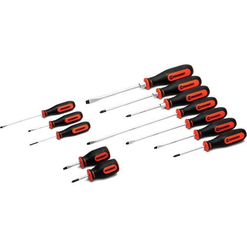 Dual Material Screwdriver Set, 12 Pcs. Superchem Industries