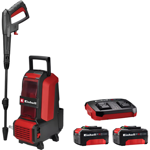 Cordless High Pressure Cleaner with 4Ah PXC Battery & Charger Starter Kit, Battery Powered, 1522 PSI, 1.23 GPM Superchem Industries