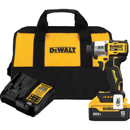 XR&reg; 3-Speed Brushless Cordless Impact Driver Kit, 20 V, 1/4" Socket Superchem Industries