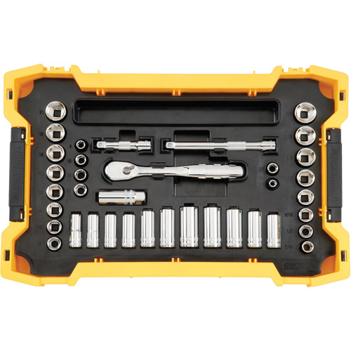 Jeu d'outils 3/8" & 1/2" pour m&eacute;canicien avec plateau & couvercle TOUGHSYSTEM 2.0 Superchem Industries