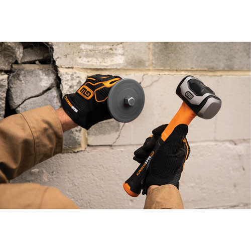 Drilling Hammer, 48 oz., Fibreglass Handle, 11-3/10" L Superchem Industries