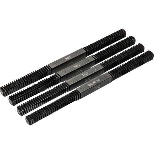 4-Piece Thread Restoring File Set, Square, 9" Superchem Industries