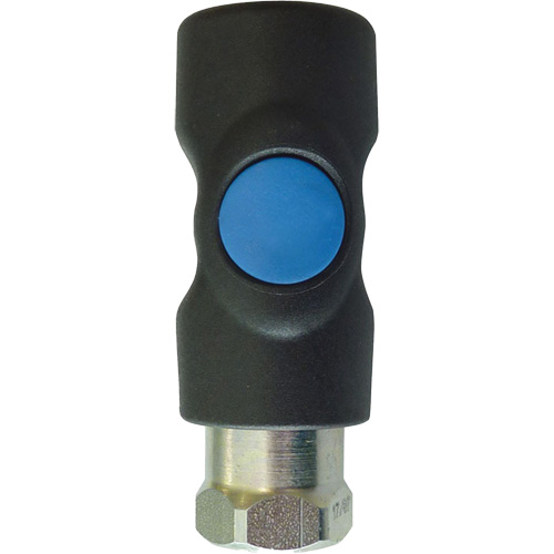 TOPQUIK S1 Industrial Quick Coupler, Polyester Composite/Stainless Steel, 1/4", Female NPT, 174 PSI Superchem Industries