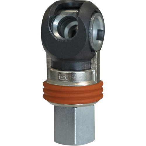 TOPQUIK SC Industrial Swing Quick Coupler, Nickel-Plated Steel, 3/8", Female NPT, 360 PSI Superchem Industries