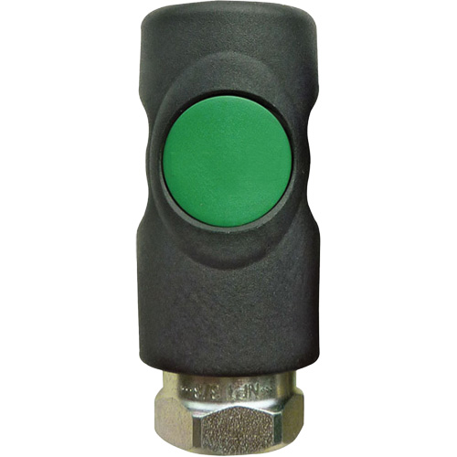 TOPQUIK S1 Ultraflo 7.8 mm Quick Coupler, Polyester Composite/Stainless Steel, 1/4", Female NPT, 174 PSI Superchem Industries
