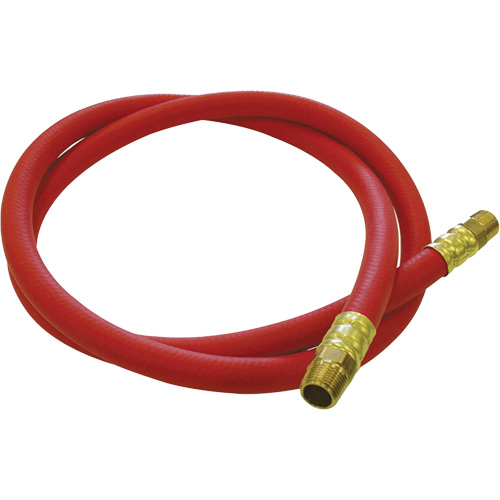 Tuyau de raccordement pour d&eacute;vidoir de tuyau, Air, Caoutchouc EDPM, 1/2" dia. x 5', 300 psi, 1/2 NPT Superchem Industries