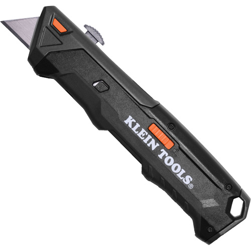 Auto-Loading Retractable Knife with Dual-Sided Blade Magazine, Steel, Plastic Handle Superchem Industries