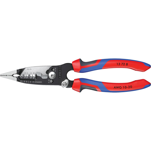 Pince &agrave; d&eacute;nuder forg&eacute;e avec poign&eacute;e KNIPEXTEND, 8" lo, 10 - 20 AWG Superchem Industries