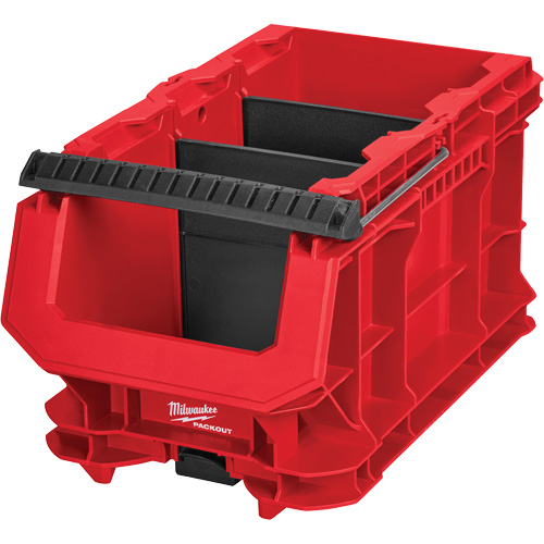 PACKOUT Compact Crate, 15-1/2" x 9-1/2" x 8-3/4", Black/Red Superchem Industries