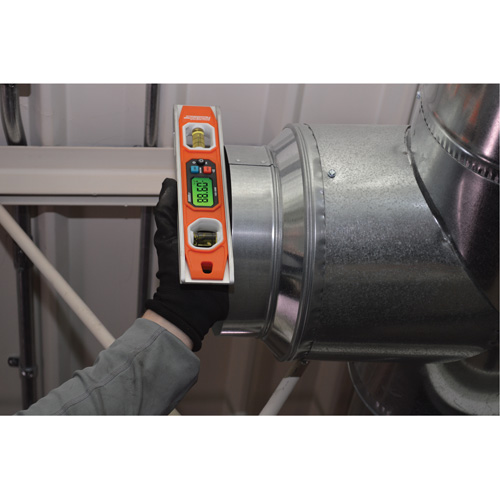 Niveau Torpedo num&eacute;rique programmable, 10" lo, 2 fioles, Magn&eacute;tique Superchem Industries