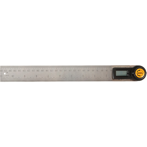 Digital Angle Locator & Ruler, 11" L, Stainless Steel, 1/32" Graduations Superchem Industries