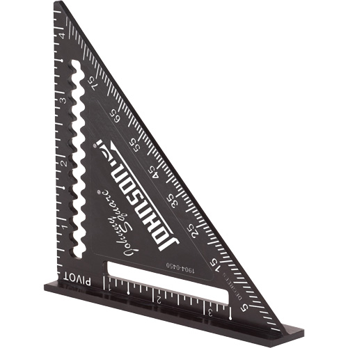 &eacute;querre de finition grav&eacute;e au laser Johnny Square&reg; de 4,5 po Superchem Industries