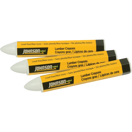 Lumber Crayons - 3-Pack, White, Marker Superchem Industries