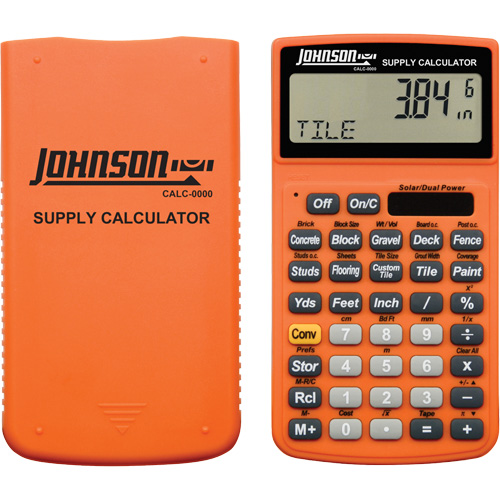 High-Visibility Orange Supply Calculator with Rugged Case Superchem Industries