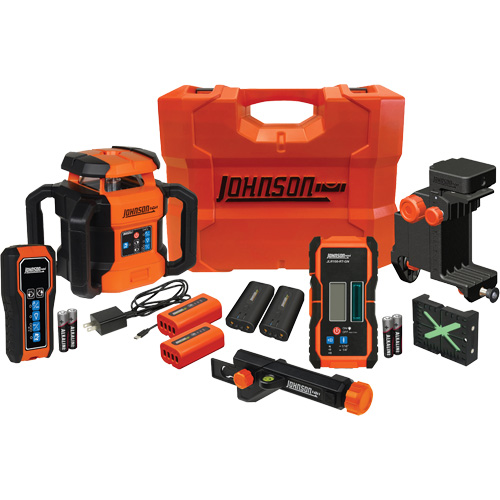 GreenBrite&reg; Dual Slope Rotary Laser Level Kit, 4000' (1219.2 m), 510 Nm/530 Nm Superchem Industries