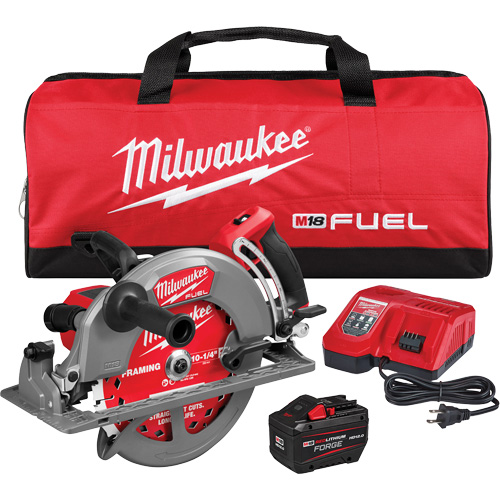 FUEL Rear Handle Circular Saw Kit, 10-1/4", 18 V Superchem Industries