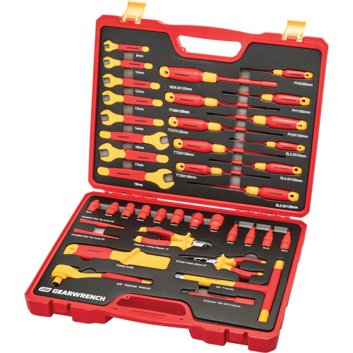 Jeu d'outils VDE isol&eacute;s, 1000 V, 39 M Superchem Industries