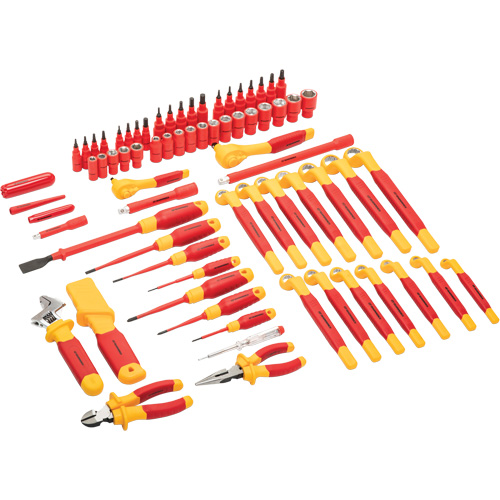 Jeu d'outils VDE isol&eacute;s, 1000 V, 72 M Superchem Industries