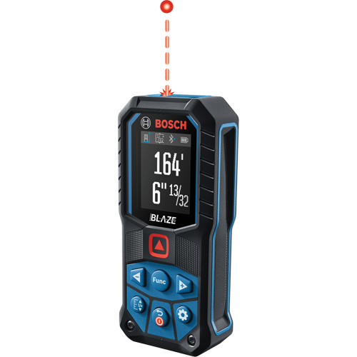 T&eacute;l&eacute;m&egrave;tre laser rouge connect&eacute; BLAZE, 0.0' - 165' (0.0 m - 50,2 m) Gamme de mesure, Num&eacute;rique (&eacute;lectronique) Superchem Industries