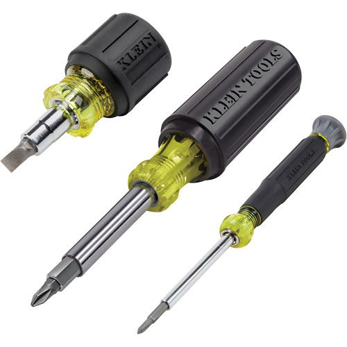 3-Piece Multi-Bit Screwdriver & Nut Driver Set, 12-63/100" L, Cushion Grip Handle Superchem Industries