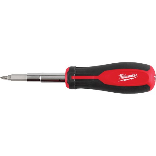Tournevis multibits &agrave; entraînement magn&eacute;tique 1/4" et 3/8" 11 en 1, 8" lo, Prise Coussin&eacute;e Superchem Industries