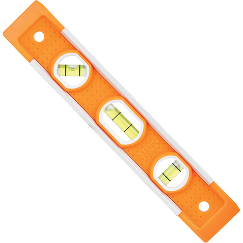 Niveau torpille, 9" lo, Plastique, 3 fioles, Magn&eacute;tique Superchem Industries