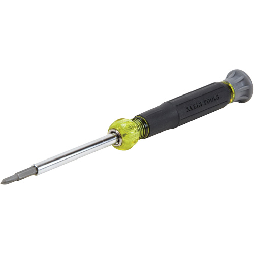 Tournevis multi-embouts fendus et Phillips pour &eacute;lectroniques 4-en-1, 6-1/2" lo, Prise Coussin&eacute;e Superchem Industries