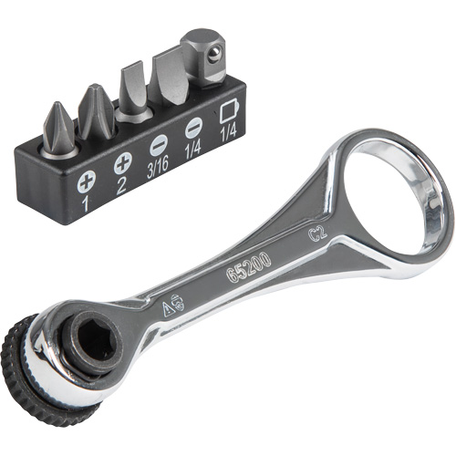 Jeu de mini rochet &eacute;troits 5 mcx, Prise de 5/16"/1/4", Poign&eacute;e Ordinaire Superchem Industries