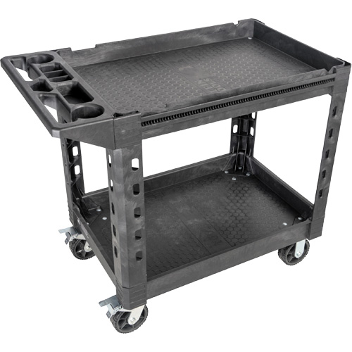 Chariot utilitaire MODbox, 0 tiroirs, 44-63/100" lo x 25-1/2" la x 39" h, Noir Superchem Industries